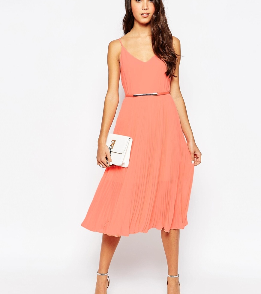 apricot pink graduation dress 2015